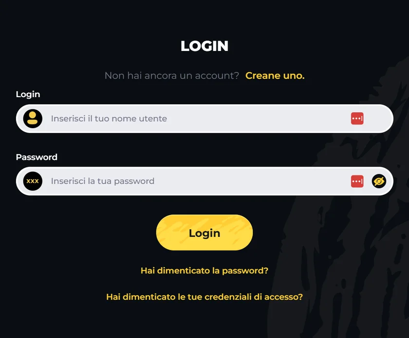 Accesso Boomerang Casino